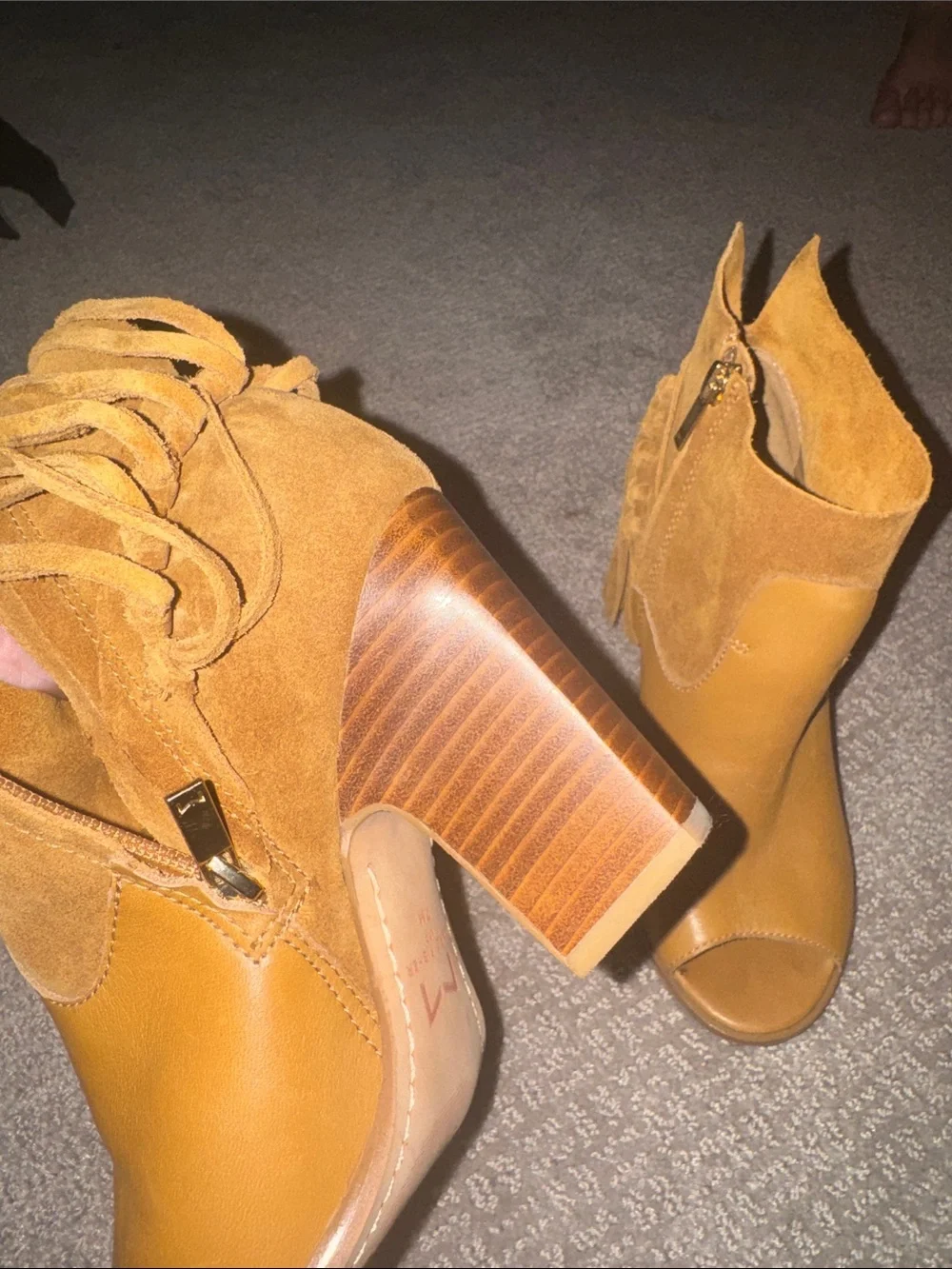 Marc Fisher stylish mustard